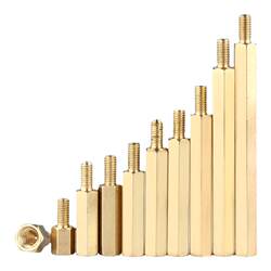 육각형 구리 기둥 M3 단일 헤드 구리 스터드 지원 열 회로 기판 절연 열 M4 섀시 마더보드 나사 열 M5M6