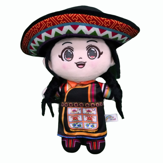 金盘绣土族阿姑玩偶送礼自用好物