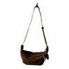 Matte cowhide retro fashion niche crossbody croissant bag