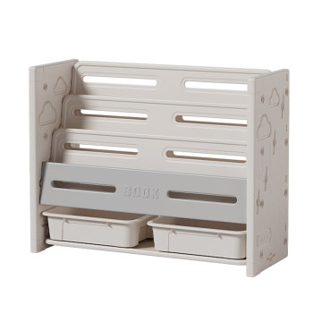 Baby toy storage shelf baby picture book shelf floor-standing multi-function children's book shelf cabinet furniture three-in-one