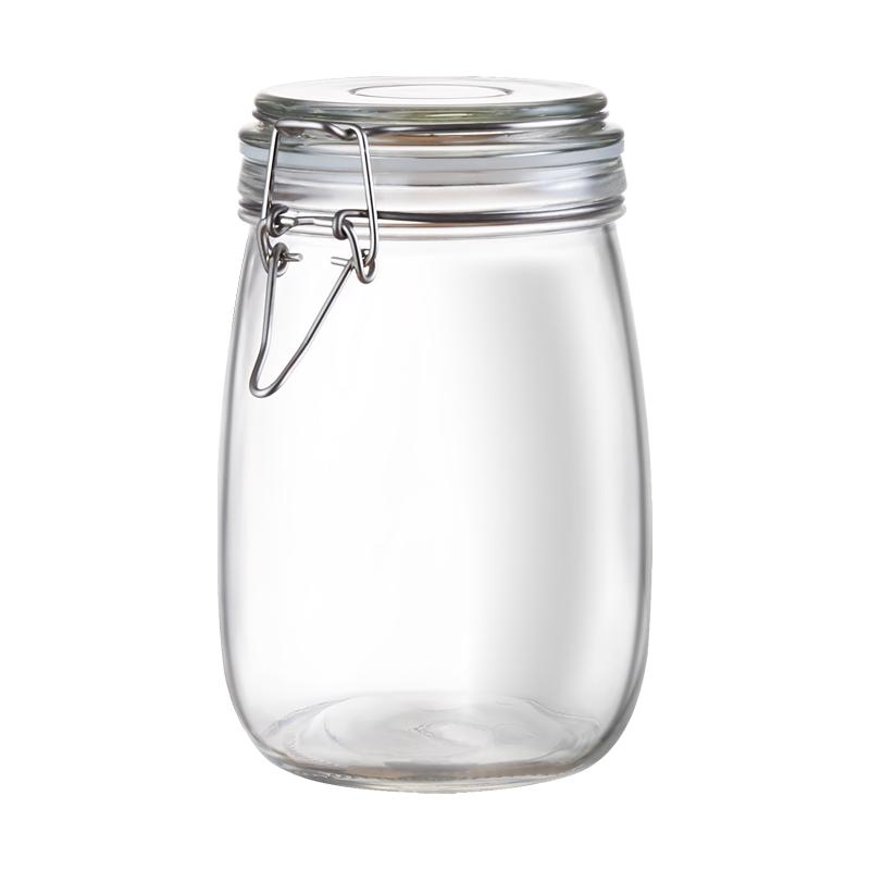 Glass sealed jar food grade pickles household wine bottle