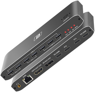8k hd typec two-in and one-out kvm switch