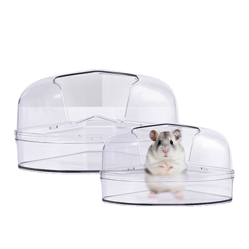 Hamster toilet transparent multi-functional golden bear bath bath sand basin shelter house anti-splash rat urine sand basin bathroom