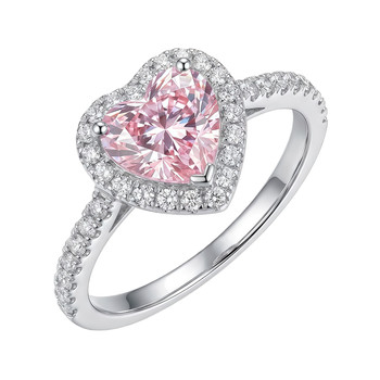 Leidy haute couture colorful love micro-setting ring
