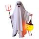Halloween costume ghost elf ເດັກນ້ອຍການປະຕິບັດຊຸດ costume