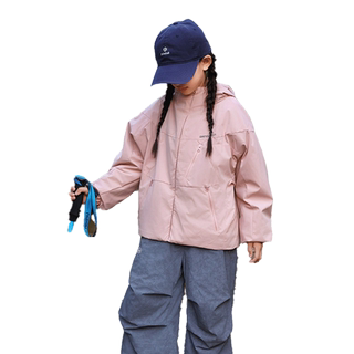 Half-time casual autumn and winter girls' original hooded light cotton coat