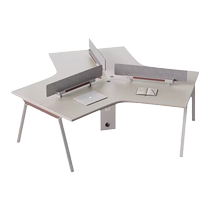Profiled desk Employee position Three-six 6 3 six-person position Open creative card holder staff desk chair combination