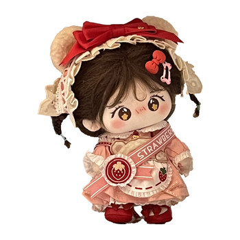 ຕົ້ນສະບັບຝ້າຍ doll 20cm ເດັກນ້ອຍ doll bearberry ບັນຫາທີ່ຫນ້າຮັກຫວານ dress Girl ຂອງຂວັນເຄື່ອງນຸ່ງຫົ່ມ doll