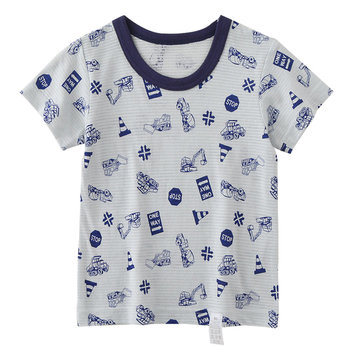 100% cotton boys' short-sleeved t-shirt 3-pack