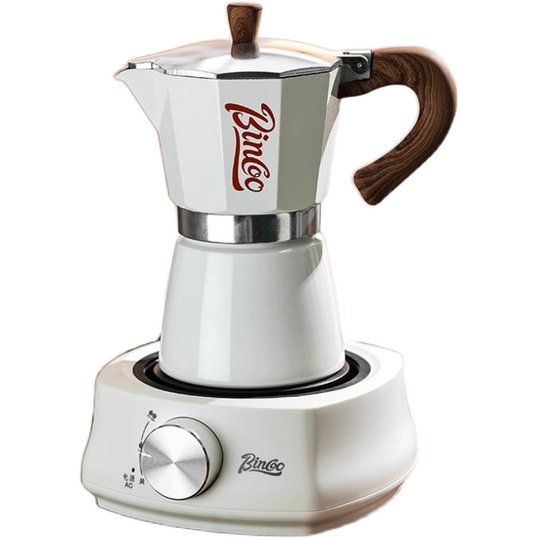 Bincoo摩卡壶电陶炉煮咖啡壶家用小型意式萃取磨豆机手冲咖啡套装