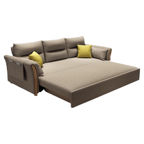 Lingmuzhe multifunctional sofa bed folding dual-purpose small apartment telescopic sitting and lying technology cloth sofa simple sofa bed