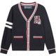 Qibushi boy cardigan thread big children sweater