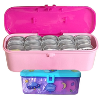 Color contact lens storage box daily disposable contact lens cabinet cosmetics large-capacity storage rack multiple pairs of transparent portable boxes