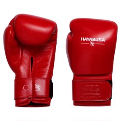 Hayabusa Genuine Leather Boxing Gloves with Straps for Sanda Fighting, Professional Training for Men and Women, Punching Bag, Muay Thai Gloves