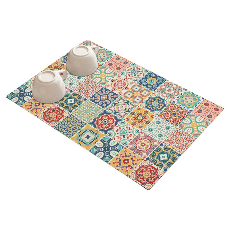 Diatom mud draining mat kitchen floor mat