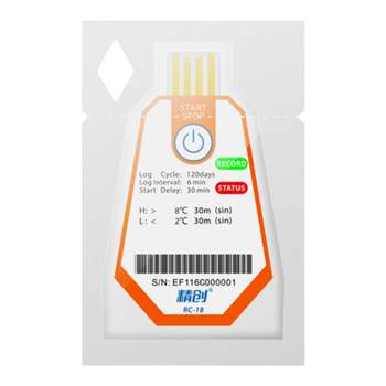 Disposable temperature recorder precision