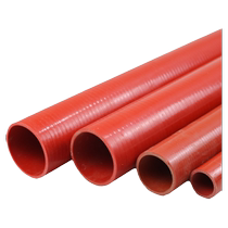 Silicone tube with cloth and wire high temperature and pressure resistant red silicone soft rice tube multi-layer cloth and wire thickened large diameter rubber tube