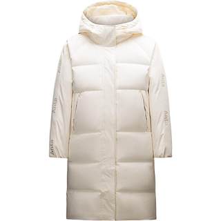 安踏速暖羽绒服丨四防中长羽绒服女冬季保暖鸭绒外套休闲潮流棉服