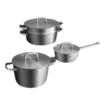 WMF German stainless steel steamer double-layer steamer soup steamer stainless steel stew pot household steaming dual-purpose pot 1633