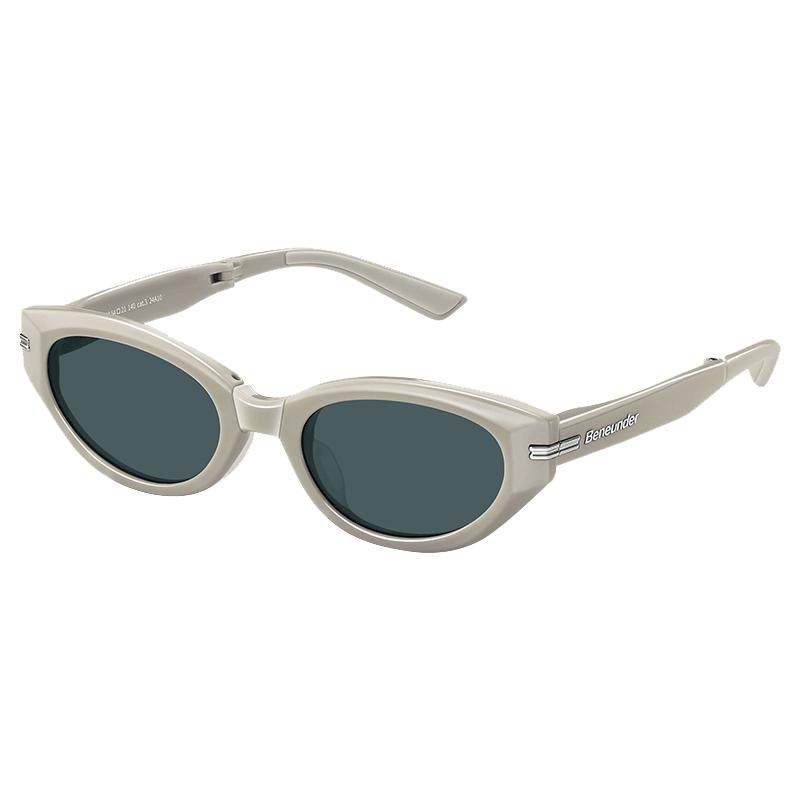 Cat eye sunglasses under bananas foldable small frame sunglasses