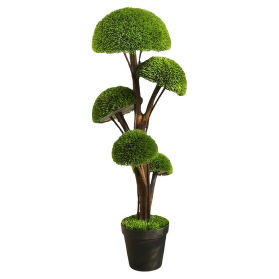 Simulated green plant bonsai mushroom tree office interior decoration hotel lobby ornaments simulated fake tree landscaping