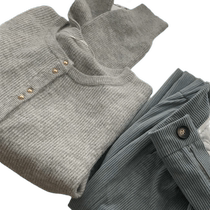 Knitted cardiovert pulpit striped two-grain buckle round collar single row 2024 spring high quality jacket new burst fashion foreign air