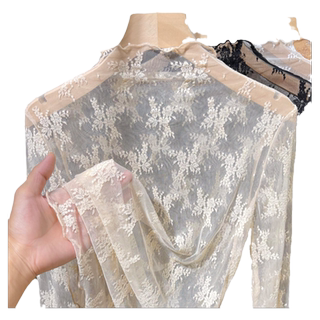 Wenxian commuter mesh lace top