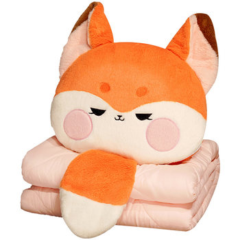 Dual-purpose pillow and quilt office nap pillow