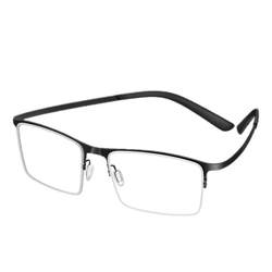 ແວ່ນຕາ Dumei ultra-light anti-blue light half-frame pure titanium glass frame frame business eye frame men's big face myopia glass frame frame