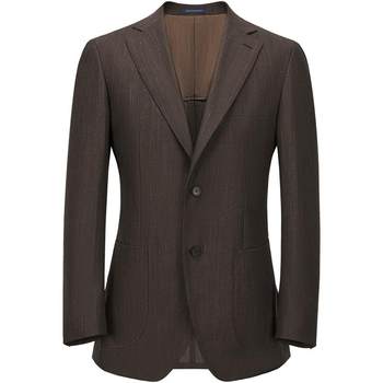 Aojia men's suit suit brown business casual wool professional formal suit wedding dress spring and summer new style