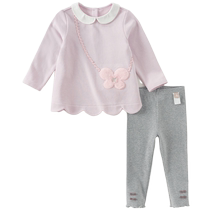 David Bella 2024 autumn new style girls trousers suit childrens T-shirt pants two-piece set baby girls leggings