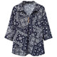 ເສື້ອຢືດແຟຊັນແບບວ່າງທີ່ມີແຂນສາມສ່ວນສີ່ແລະຜ້າຝ້າຍທຽມທີ່ breathable