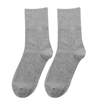 Non-stretching men's and women's pure cotton non-stretching socks with loose mouth