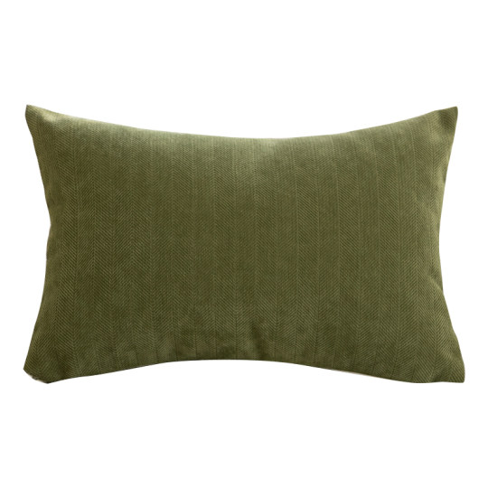 雪尼尔抱枕套奶油风北欧超柔可拆洗大号长方形沙发床头腰靠枕定制