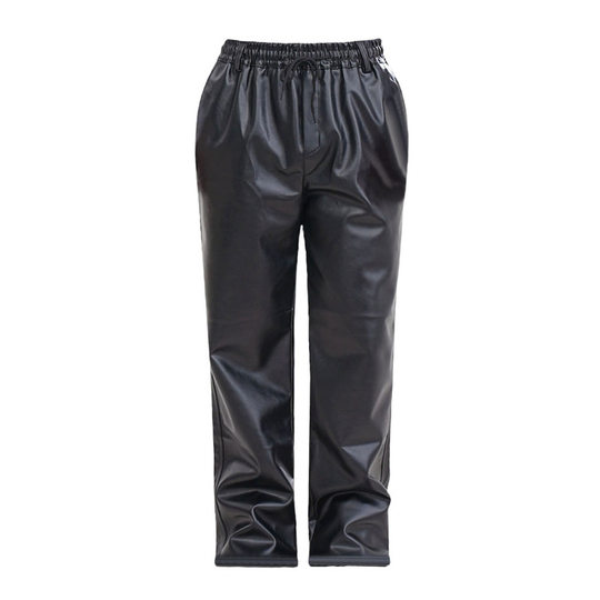 PU leather pants men's oil-proof and waterproof work pants labor insurance dirty resistance