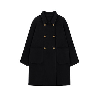 Misaz warm wool double-sided nice handmade coat