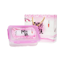 One pound of donkey-hide gelatin cake packaging box plastic crisper donkey-hide gelatin packaging bag gift box can hold 40 pieces including handbag