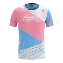 Kerian badminton suit womens suit 2023 Korean breathable quick-drying short-sleeved mens tops couple fashion sportswear