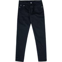 LUUD versatility stretch trendy jeans ສີດໍາຜູ້ຊາຍ slim fit ກາງເກງແບບເກົາຫຼີ 9 ຈຸດສີຂາວ pants