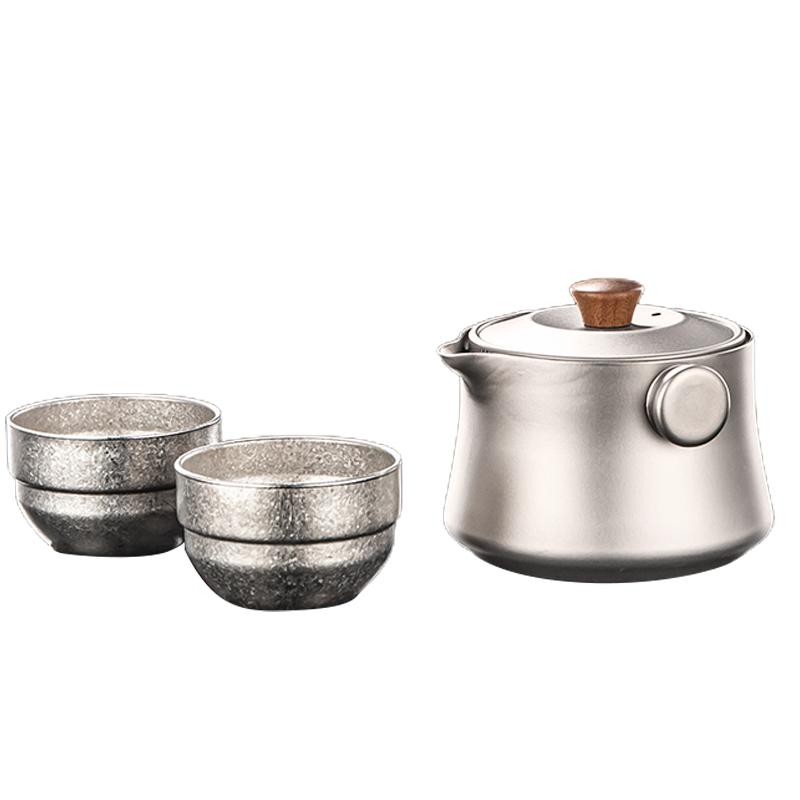 Rongshantang Pure Titanium Travel Tea Set Quick Guest Cup