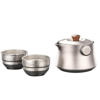 Rongshantang pure titanium travel tea set quick guest cup