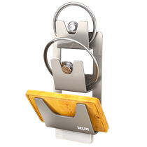 Delixi kitchen pot lid rack without punching wall-mounted space aluminum storage rack cutting board chopping board chopping board placement rack