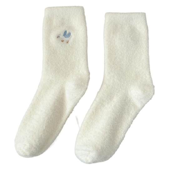 Soft and warm! Plush embroidered foot warmers are the 2025 new product to keep you warm in winter