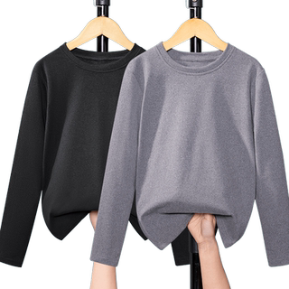 Children's velvet bottoming shirt, boys' warm autumn inner layer