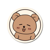 Small Bear Mouse Pad Cute Smiley Face Computer Wristwatch Cushion Ins Wind Girls High Face Value Desk Face Cushion Male Keyboard Mat Students Special Writing Desk Desk Cushion Round Cartoon Home Slip Mat