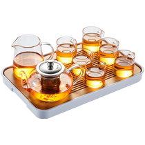 Glass tea set suit Home Guests light и роскошный upscale Gongfu Tea Cup 2024 г.