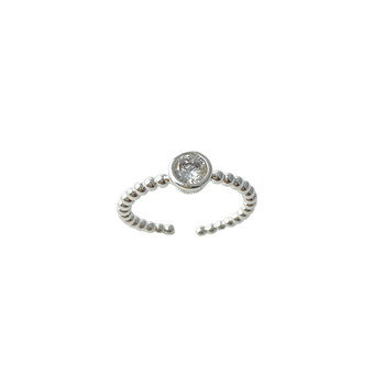 Simple micro-set sparkling diamond ring ring for women niche design