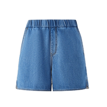 Eland jeans womens simple style straight comfortable shorts thickened casual pants 2024 summer new style