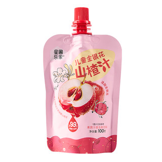 星圃乐家山楂果汁饮料特添金银花天然果汁酸甜开味儿童健康饮品