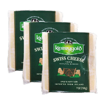 KERRYGOLD Irish imported Swiss style large hole cheese 198g*3 original cheese